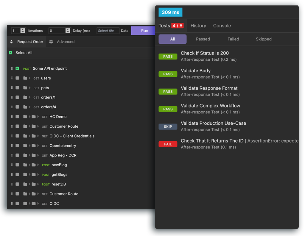 Image of the generating collections and tests